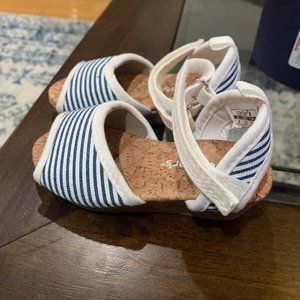 Carter's Toddler Girls Sandals Blue & White Size 6